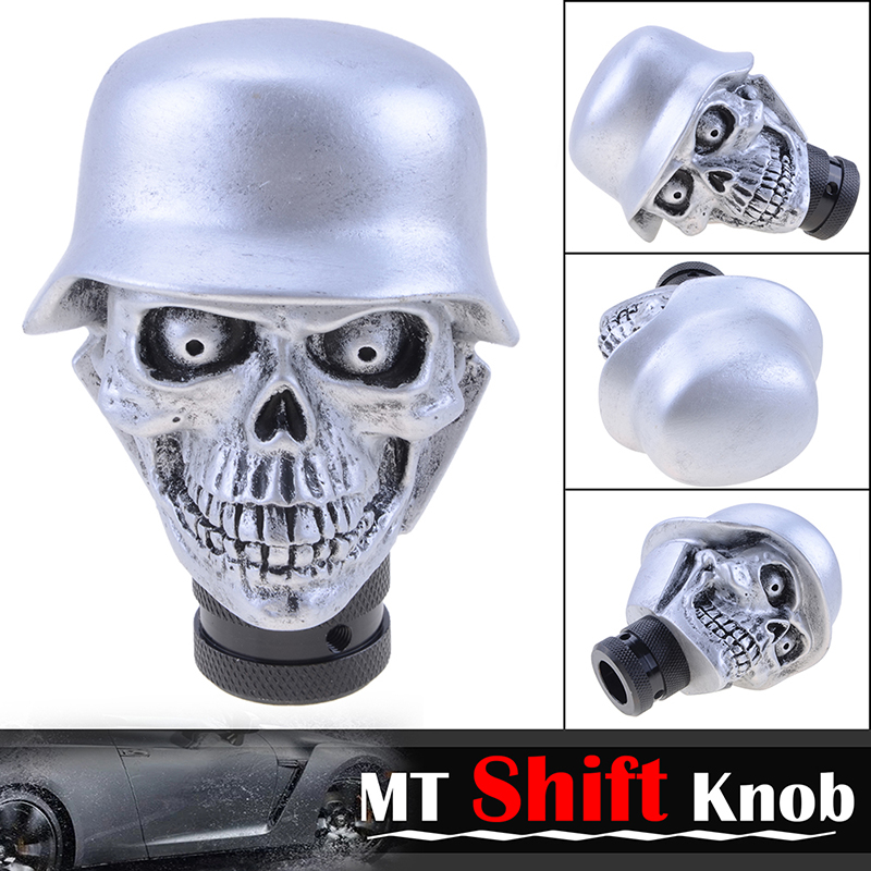 Skull Head Universal Car Truck Manual Stick Gear Shift Knob Lever Shifter Purple